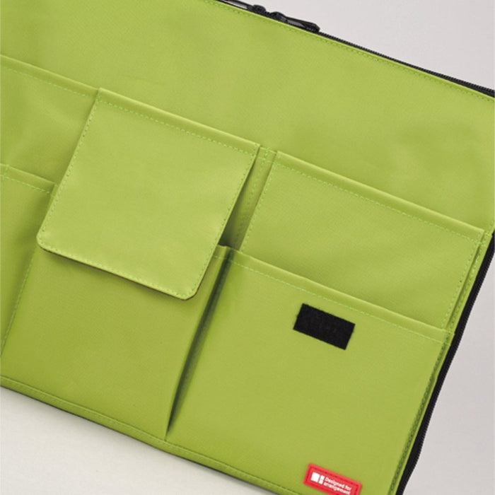 Lihit Lab A4 Yellow Green Bag In Bag Inner Bag - Japan Priority-Kiichin - The #1 Place for Japanese Goods in Your Hand!