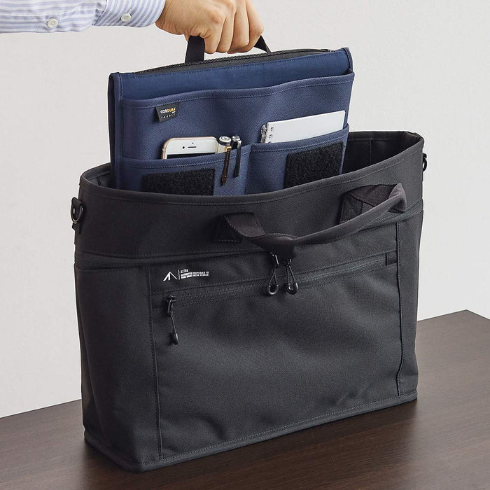 Lihit Lab Navy Cordura Flat Pouch A7767-11-Kiichin - The #1 Place for Japanese Goods in Your Hand!