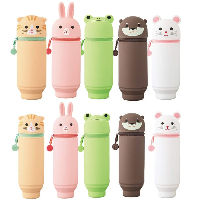 Lihit Lab Big Frog Pen Case A7714-13 - Spacious and Stylish Storage Solution from Japan-Kiichin - The #1 Place for Japanese Goods in Your Hand!