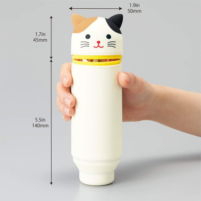 Lihit Lab Stand Pen Case Punilabo Kuroneko A7712-3 - Premium Japanese Design-Kiichin - The #1 Place for Japanese Goods in Your Hand!