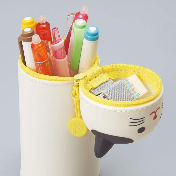 Lihit Lab Stand Pen Case Punilabo Kuroneko A7712-3 - Premium Japanese Design-Kiichin - The #1 Place for Japanese Goods in Your Hand!