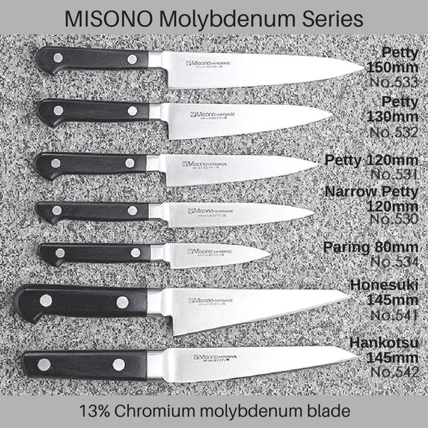 Misono Molybdenum Petty Knife 120mm - No.531-Kiichin - The #1 Place for Japanese Goods in Your Hand!