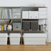 Muji Shallow Drawer Case - White Gray, 26x37x12cm - Made in Japan-Kiichin - The #1 Place for Japanese Goods in Your Hand!