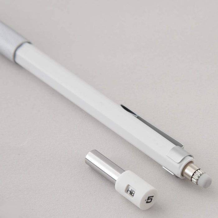 Mujirushi Ryohin Low Center of Gravity Mechanical Pencil - White, 0.5mm Core Diameter-Kiichin - The #1 Place for Japanese Goods in Your Hand!