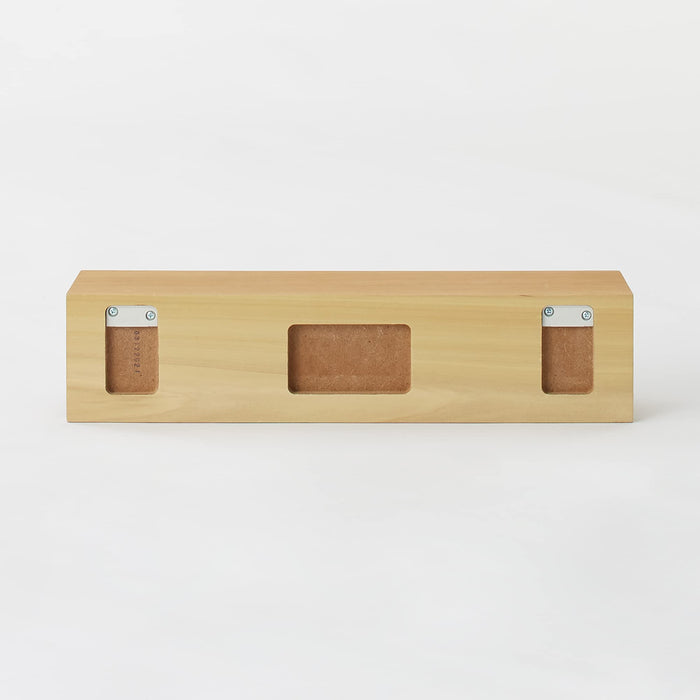 Mujirushi Ryohin Oak Wood Wall Shelf - 44x12x10cm - Made in Japan-Kiichin - The #1 Place for Japanese Goods in Your Hand!