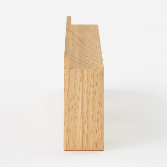 Mujirushi Ryohin Oak Wood Wall-Mounted Furniture 44x4x9cm - Made in Japan-Kiichin - The #1 Place for Japanese Goods in Your Hand!