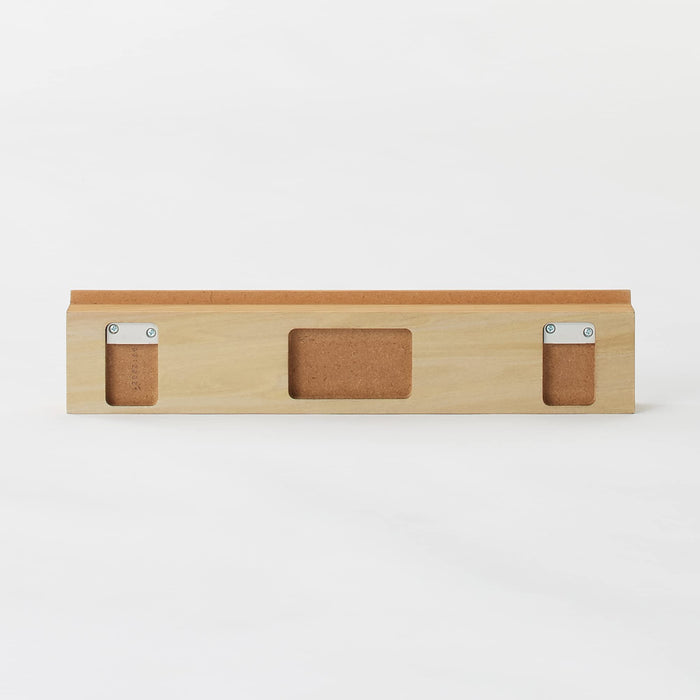Mujirushi Ryohin Oak Wood Wall-Mounted Furniture 44x4x9cm - Made in Japan-Kiichin - The #1 Place for Japanese Goods in Your Hand!