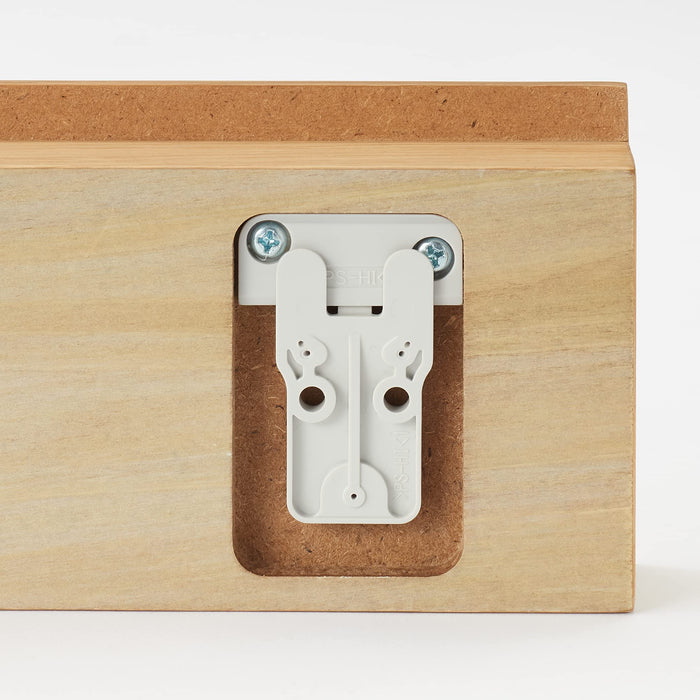 Mujirushi Ryohin Oak Wood Wall-Mounted Furniture 44x4x9cm - Made in Japan-Kiichin - The #1 Place for Japanese Goods in Your Hand!