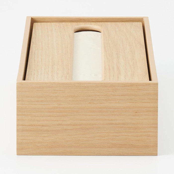 Mujirushi Ryohin Japan Wooden Tissue Box - Compact and Stylish Tissue Holder-Kiichin - The #1 Place for Japanese Goods in Your Hand!