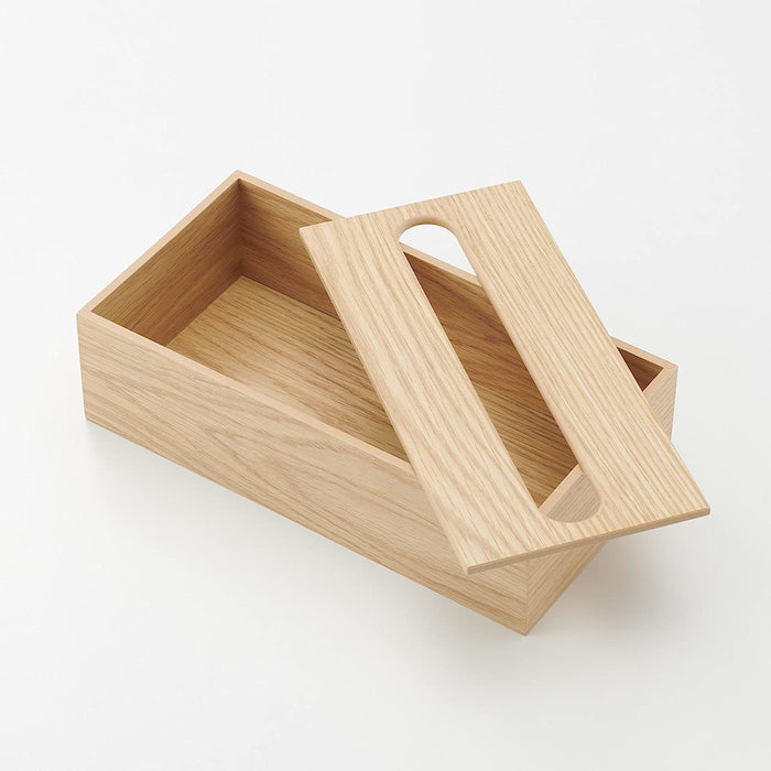 Mujirushi Ryohin Japan Wooden Tissue Box - Compact and Stylish Tissue Holder-Kiichin - The #1 Place for Japanese Goods in Your Hand!