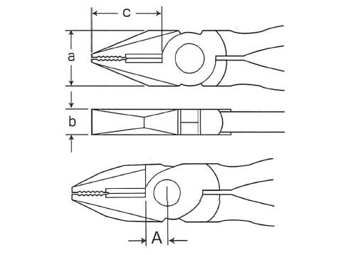 Muromoto Tekko Merry 2050-225 Strong Pliers-Kiichin - The #1 Place for Japanese Goods in Your Hand!
