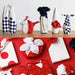 Musubi Furoshiki 70Cm Cotton Hemp Leaf Turtle Shell Red - Authentic Japanese Design-Kiichin - The #1 Place for Japanese Goods in Your Hand!