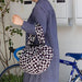 Musubi Furoshiki 3-Way Isa Pattern Reversible Sprout Purple Blue 104Cm Cotton - Japan-Kiichin - The #1 Place for Japanese Goods in Your Hand!