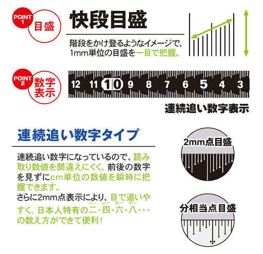 Niigata Seiki Mini Kaidan Scale - 15cm, CM-15KD-Kiichin - The #1 Place for Japanese Goods in Your Hand!