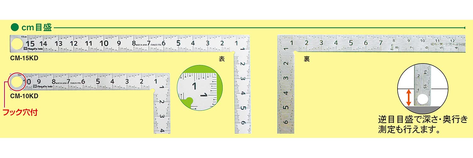 Niigata Seiki Mini Kaidan Scale - 15cm, CM-15KD-Kiichin - The #1 Place for Japanese Goods in Your Hand!