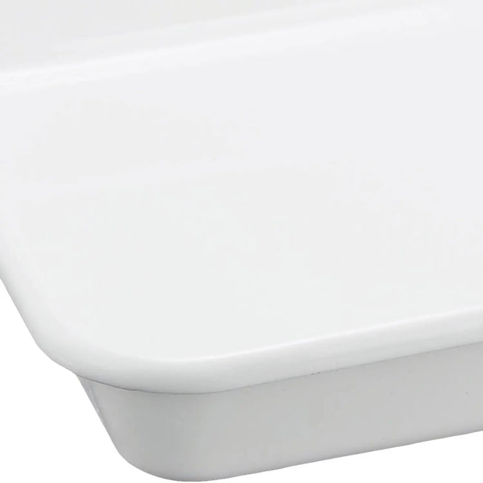 Noda Horo White Series Enamel No.8 Nestable Baking Tray for Meal Prep-Kiichin - The #1 Place for Japanese Goods in Your Hand!