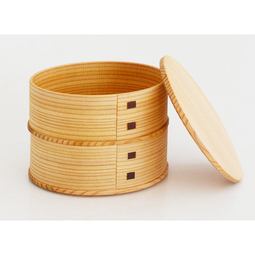 Odate Kougeisha Magewappa Hina 2-Tier Bento Lunch Box - Authentic Japanese Delight-Kiichin - The #1 Place for Japanese Goods in Your Hand!