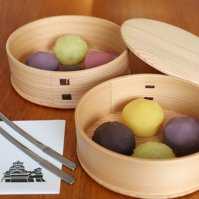 Odate Kougeisha Magewappa Hina 2-Tier Bento Lunch Box - Authentic Japanese Delight-Kiichin - The #1 Place for Japanese Goods in Your Hand!