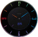 Rhythm LED Color Change Wall Clock Radio - 365 Colors, Black, Japan - 8Rz197Sr02-Kiichin - The #1 Place for Japanese Goods in Your Hand!