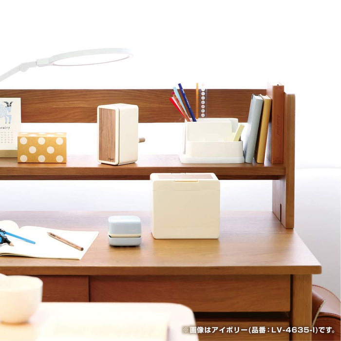 Sonic Japan Toppin Manual Pencil Sharpener - Slim Ivory (LV-4635-I)-Kiichin - The #1 Place for Japanese Goods in Your Hand!