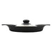 Nihon Yoshokki 22Cm Cast Iron Induction Grill Pan with Stainless Steel Lid - Made in Japan-Kiichin - The #1 Place for Japanese Goods in Your Hand!