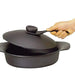 Nihon Yoshokki 22Cm Cast Iron Induction Shallow Casserole with Lid & Fork-Kiichin - The #1 Place for Japanese Goods in Your Hand!