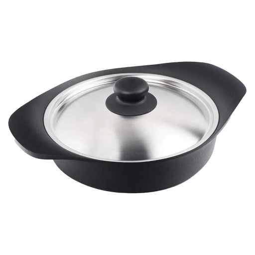Nihon Yoshokki 22Cm Cast Iron Induction Shallow Casserole with Stainless Steel Lid-Kiichin - The #1 Place for Japanese Goods in Your Hand!