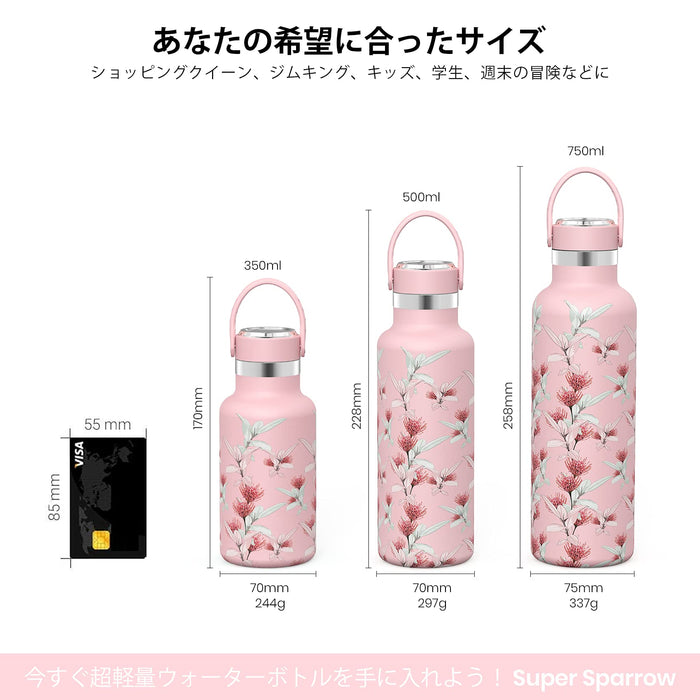 Super Sparrow 500ml Vacuum Insulated Stainless Steel Bottle - 12H Hot/24H Cold - BPA Free-Kiichin - The #1 Place for Japanese Goods in Your Hand!
