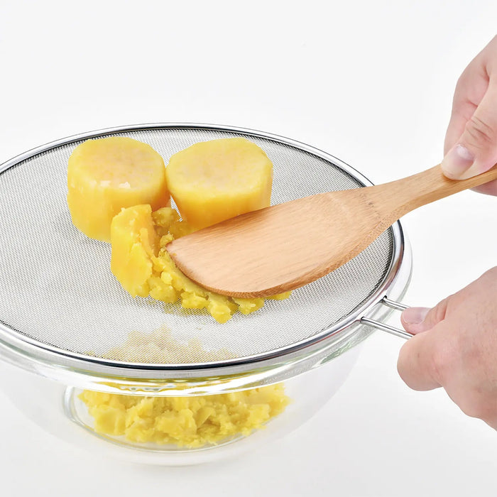 Snow Stainless Steel Splatter Screen - 19cm-Kiichin - The #1 Place for Japanese Goods in Your Hand!