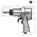 Vessel GT-P14JL Air Impact Wrench Single Hammer-Kiichin - The #1 Place for Japanese Goods in Your Hand!