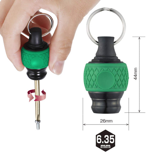 Vessel QB-22G Ball Grip Quick Catcher Bit Holder (Green)-Kiichin - The #1 Place for Japanese Goods in Your Hand!
