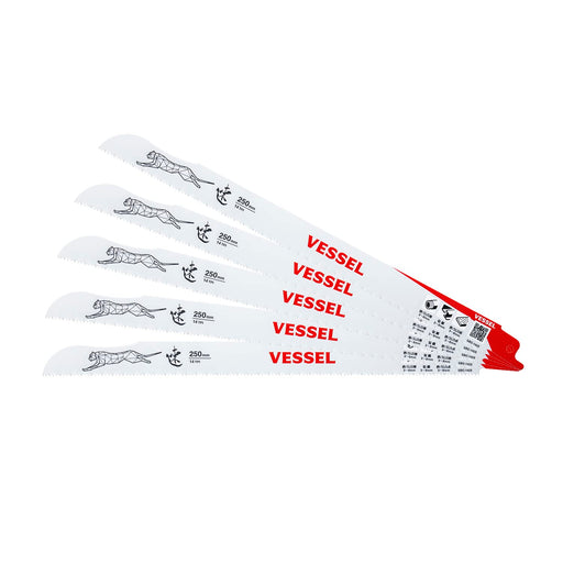 Vessel SBC-1425-5 Saw Blade Cheetah 0.9mm 250mm 5pcs-Kiichin - The #1 Place for Japanese Goods in Your Hand!