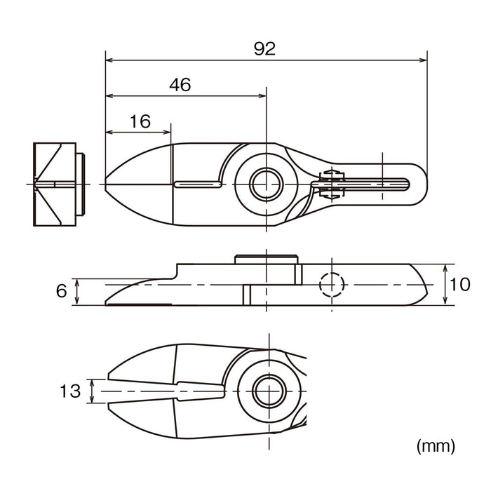 Vessel Nipper GT-NY25R Horizontal Blade Resin Reverse Blade-Kiichin - The #1 Place for Japanese Goods in Your Hand!