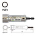 Vessel TA202411 Socket Hex 24x110mm Rust-Proof Mirror Finish-Kiichin - The #1 Place for Japanese Goods in Your Hand!